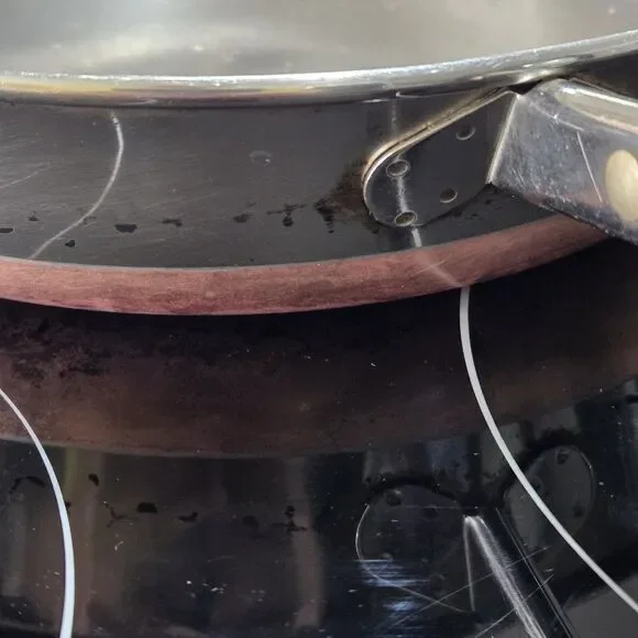 Vintage Revere Ware 1801 Copper Clad Bottom 9 Inch Skillet Frying Pan NO Lid - Picture 4 of 9